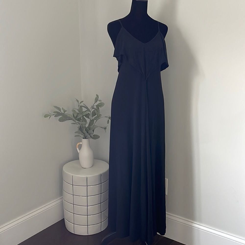 LULUโSโBLACK RAYONย MAXI DRESS SIZEโSMALLโ